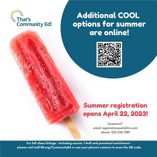  Community Ed catalog and District newsletter
